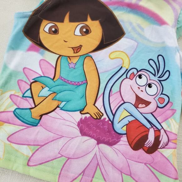 Y2k New Dora & Boots PJ Top 4t - Picture 3 of 10